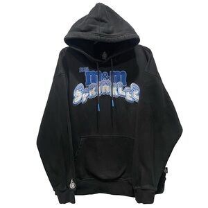 RARE Torch M&Ms Blue Sprinklez Drawstring Hoodie Pullover XL Gorpcore Athleisure
